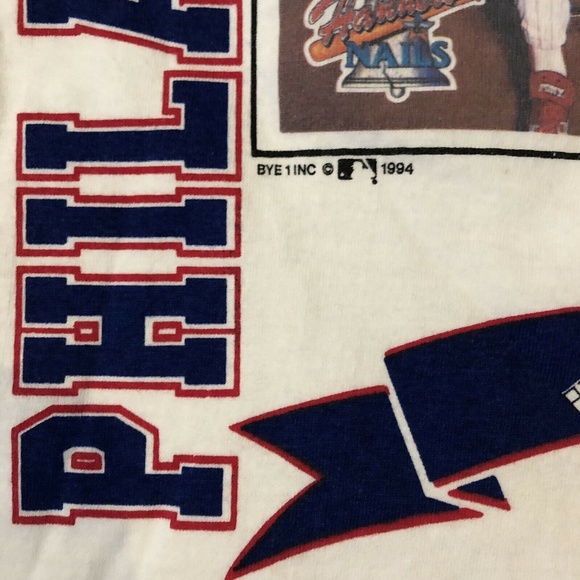 >>SOLD<< VTG 90 Philadelphia Phillies T-Shirt - Picture 4 of 5